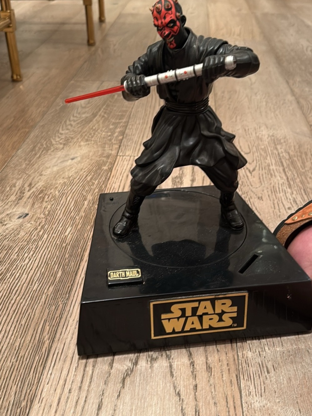 Star Wars Darth Maul Black and Red piggy bank battery operated